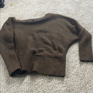 Banana Republic Brown Off-the-Shoulder Sweater